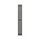 Полотенцесушитель электрический Grota Corsa 180x1500 N RAL9005 EL Черный - изображение 1