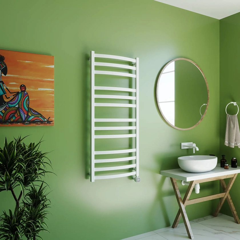 Полотенцесушитель электрический Grota Novita 530x1200 N RAL9016 EL Белый