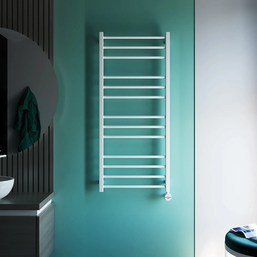Полотенцесушитель электрический Grota eco classic 530x1200 N RAL9016 EL Белый