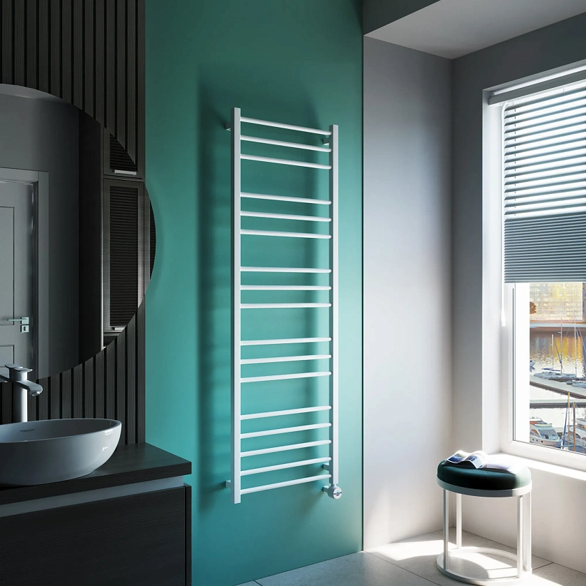 Полотенцесушитель электрический Grota eco classic 530x1575 N RAL9016 EL Белый