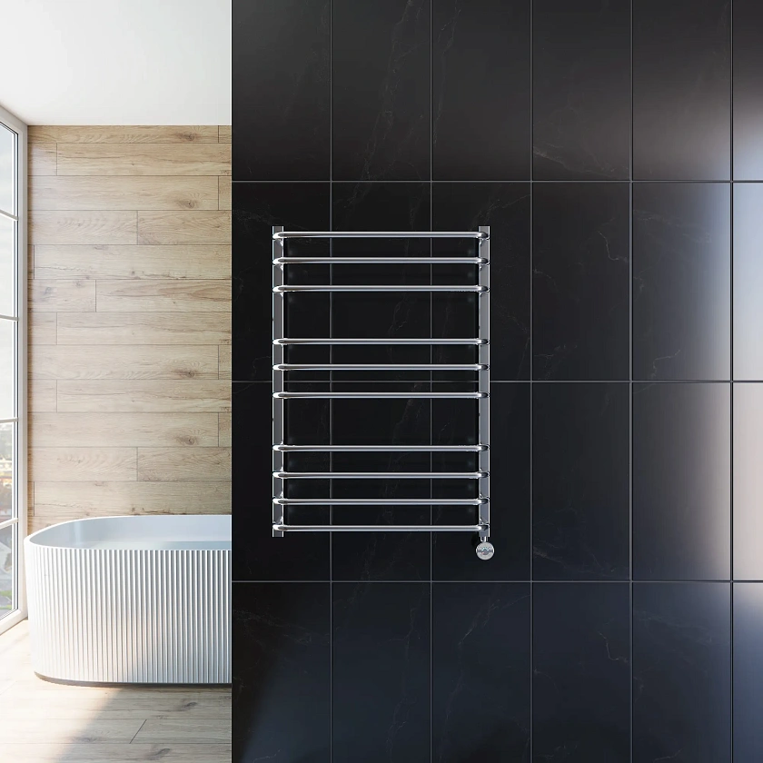 Полотенцесушитель электрический Grota EcoForte 630x900 NP EL Хром глянцевый