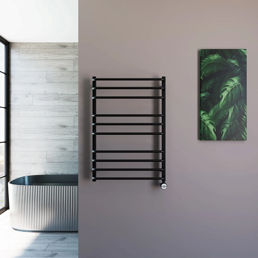 Полотенцесушитель электрический Grota EcoForte 630x900 N RAL9005 EL Черный