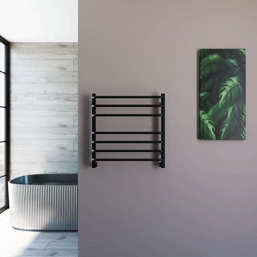 Полотенцесушитель водяной Grota EcoForte 630x600 N RAL9005 Черный