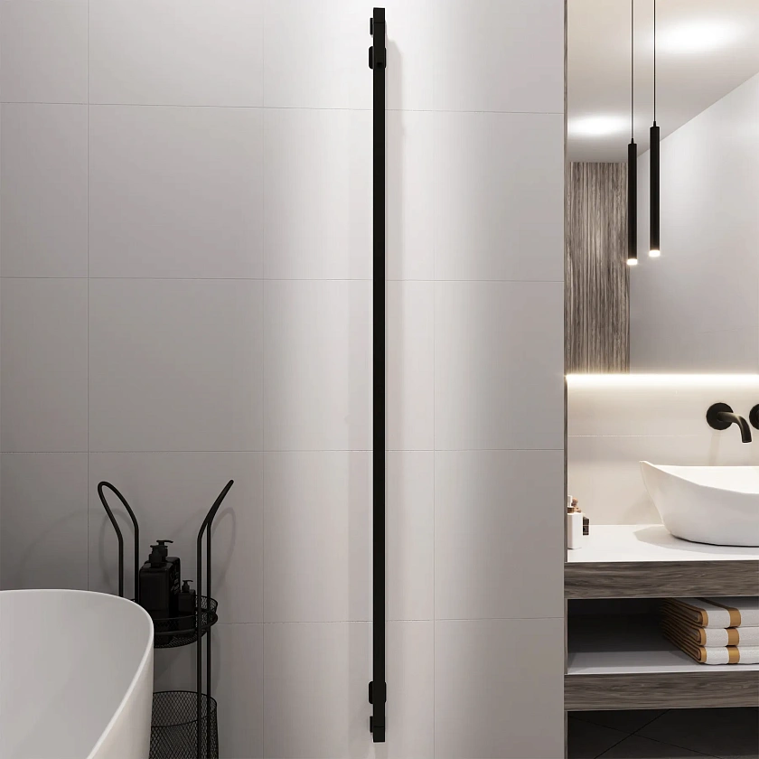 Полотенцесушитель водяной Grota Corsa 30x1800 N RAL9005 Черный