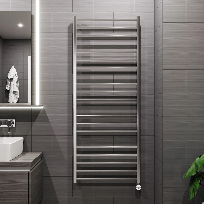 Полотенцесушитель электрический Grota eco classic 630x1500 NM EL Хром матовый