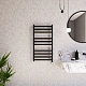 Полотенцесушитель электрический Grota Vento 480x900 N RAL9005 EL Черный - изображение 4