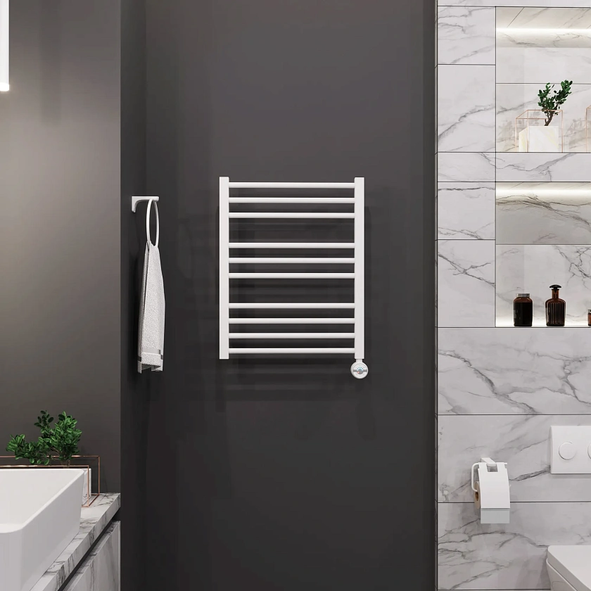 Полотенцесушитель электрический Grota classic 480x600 N RAL9016 EL Белый