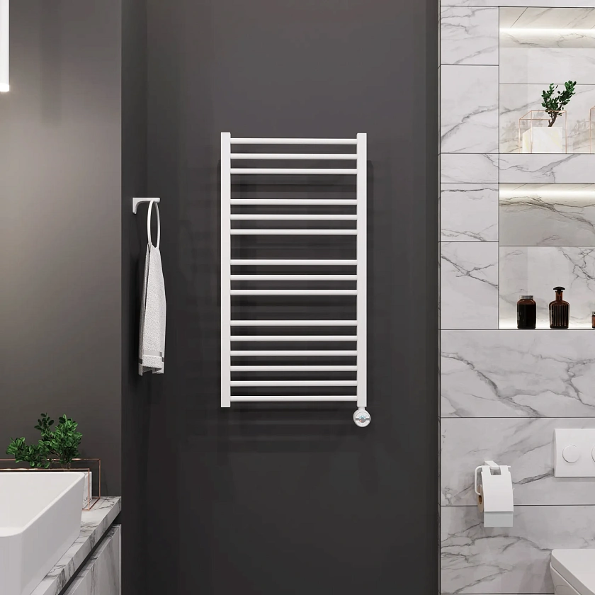 Полотенцесушитель электрический Grota classic 480x900 N RAL9016 EL Белый