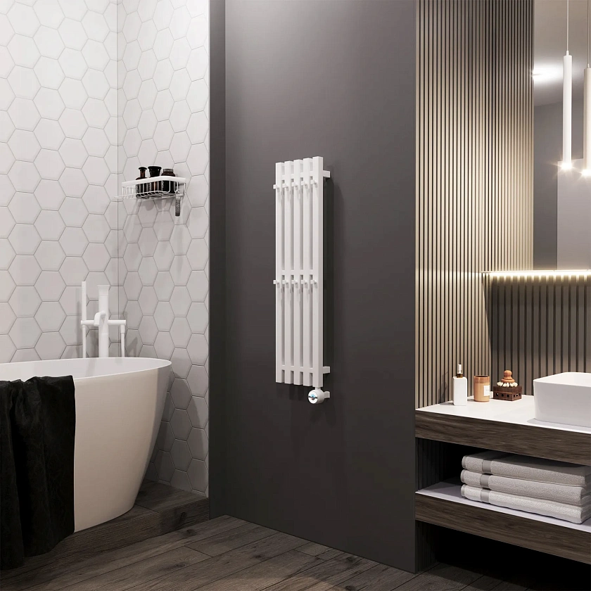 Полотенцесушитель электрический Grota Corsa 230x900 N RAL9016 EL Белый