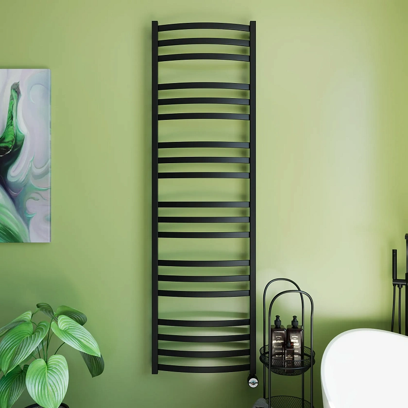 Полотенцесушитель электрический Grota Novita 530x1800 N RAL9005 EL Черный