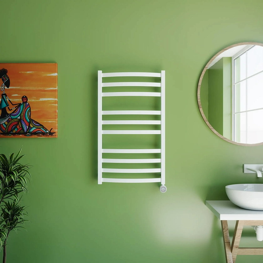 Полотенцесушитель электрический Grota Novita 530x900 N RAL9016 EL Белый