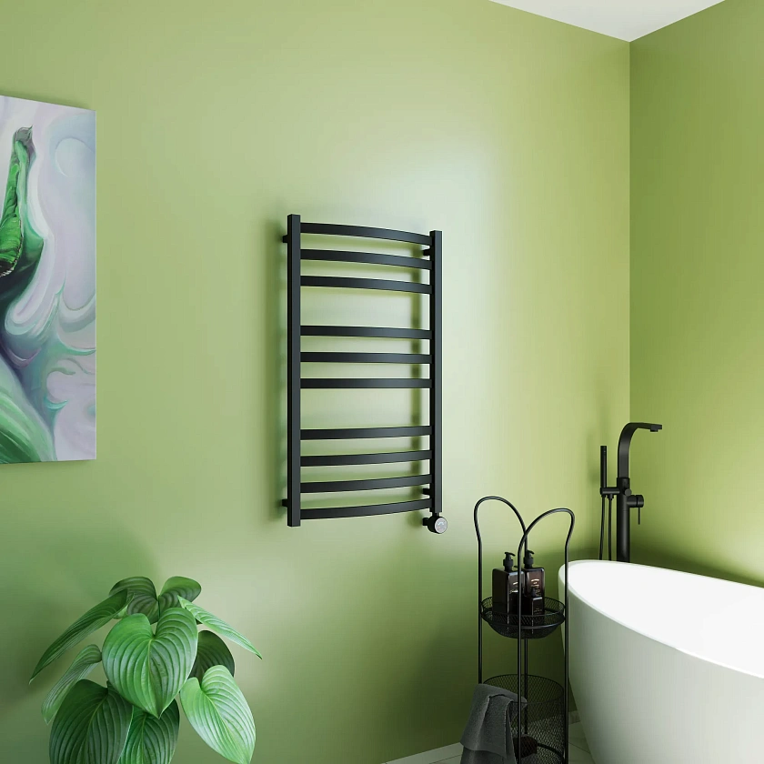 Полотенцесушитель электрический Grota Novita 530x900 N RAL9005 EL Черный