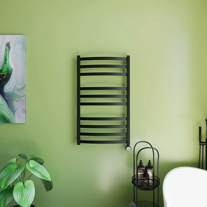 Полотенцесушитель электрический Grota Novita 530x900 N RAL9005 EL Черный