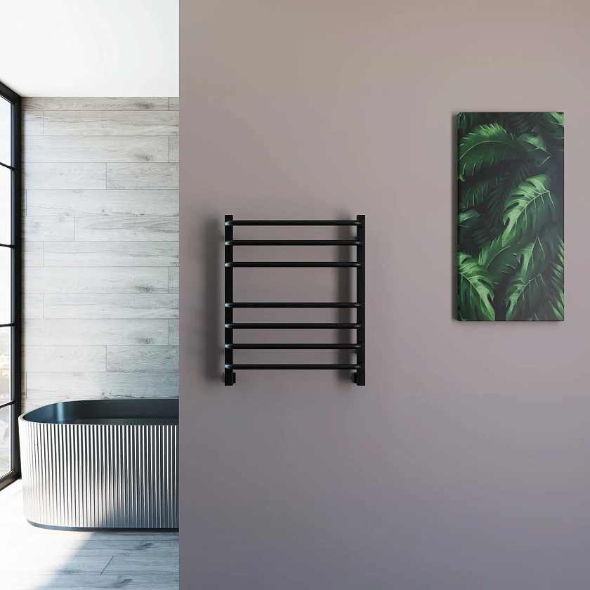 Полотенцесушитель водяной Grota EcoForte 530x600 N RAL9005 Черный