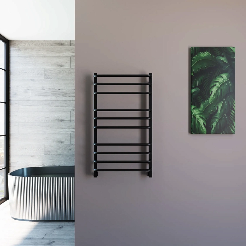 Полотенцесушитель водяной Grota EcoForte 530x900 N RAL9005 Черный