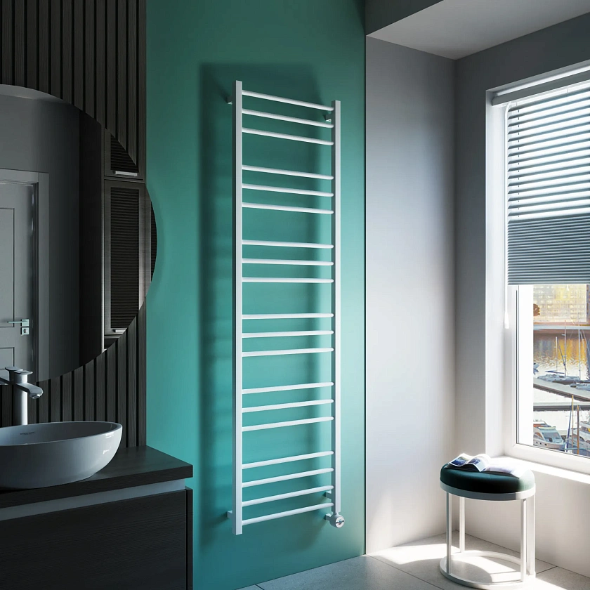 Полотенцесушитель электрический Grota eco classic 530x1800 N RAL9016 EL Белый