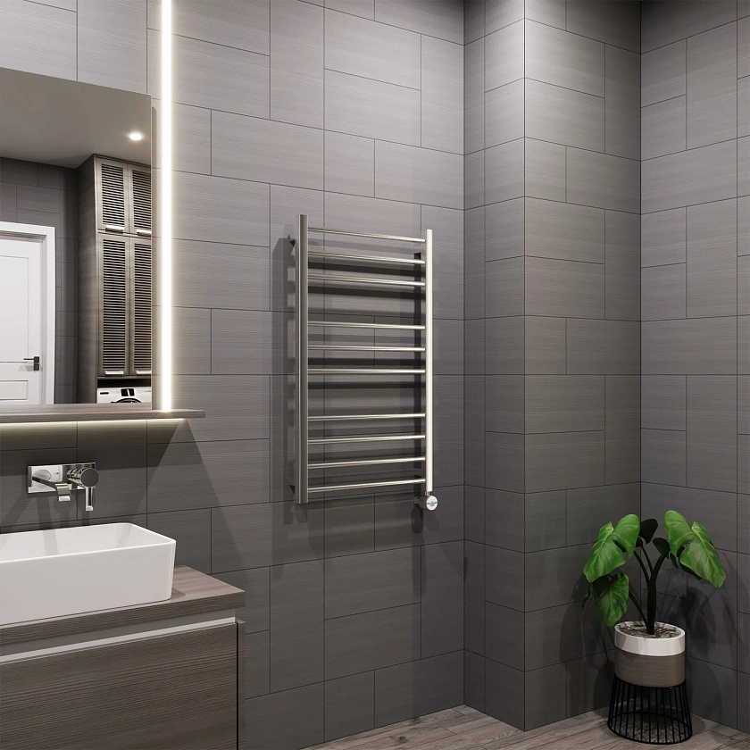Полотенцесушитель электрический Grota eco classic 530x900 NM EL Хром матовый