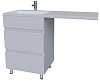 Тумба с раковиной под стиральную машину Stella Polar Корделия, 120 см, SP-00001040+4627173210010