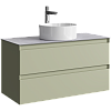 Тумба под накладную раковину Aqwella Geometria, 102 см, GE01102SH+STG1014X456GS