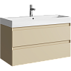 Тумба с раковиной Aqwella Geometria GE01102MD Бежевый