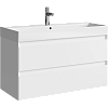 Тумба с раковиной Aqwella Geometria GE01102WM Белый