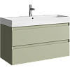 Тумба с раковиной Aqwella Geometria GE01102SH Зелёный