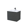 Тумба с раковиной IDDIS Bild BIL60G0i95K Темно-серый