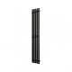 Полотенцесушитель водяной Grota Quill 230x1500 N RAL9005 Черный - изображение 1