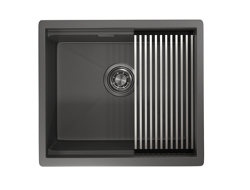 Кухонная мойка Granula Kitchen Space 5045U, графит матовый