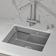 Кухонная мойка Granula Kitchen Space 5501iU, алюминиум - изображение 1