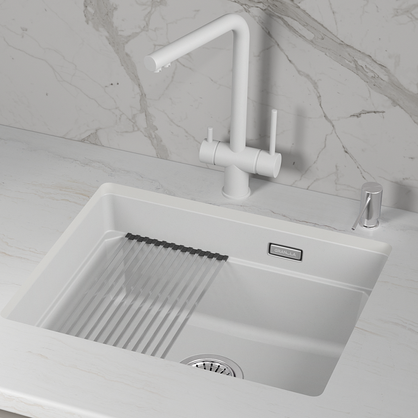 Кухонная мойка Granula Kitchen Space 5501iU, арктик