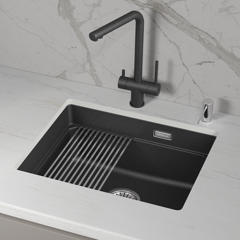 Кухонная мойка Granula Kitchen Space 5501iU, черный