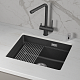 Кухонная мойка Granula Kitchen Space 5501iU, черный - изображение 1