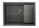 Кухонная мойка Granula Kitchen Space 6045U, графит матовый - изображение 4