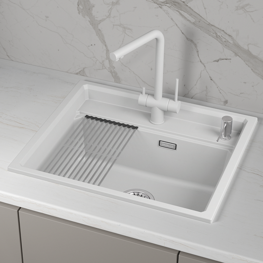 Кухонная мойка Granula Kitchen Space 6003i, арктик