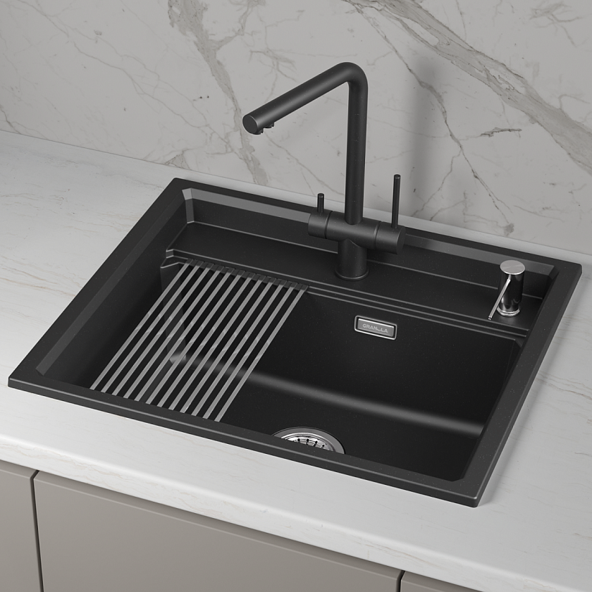 Кухонная мойка Granula Kitchen Space 6003i, шварц