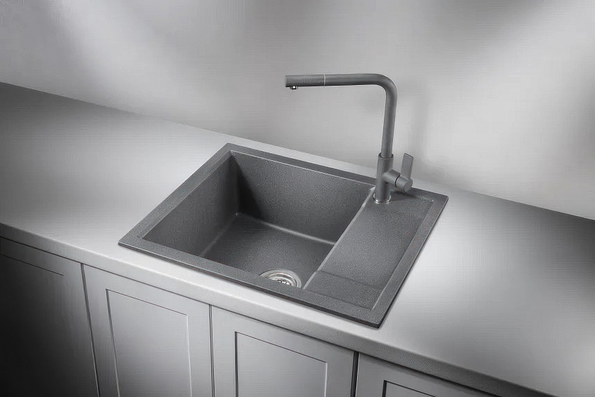 Кухонная мойка Granula 6002, графит