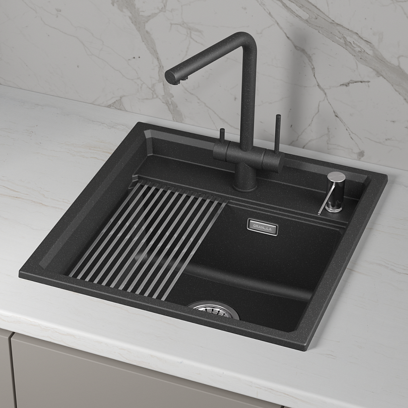 Кухонная мойка Granula Kitchen Space 5002i, черный