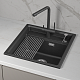 Кухонная мойка Granula Kitchen Space 5002i, черный - изображение 1