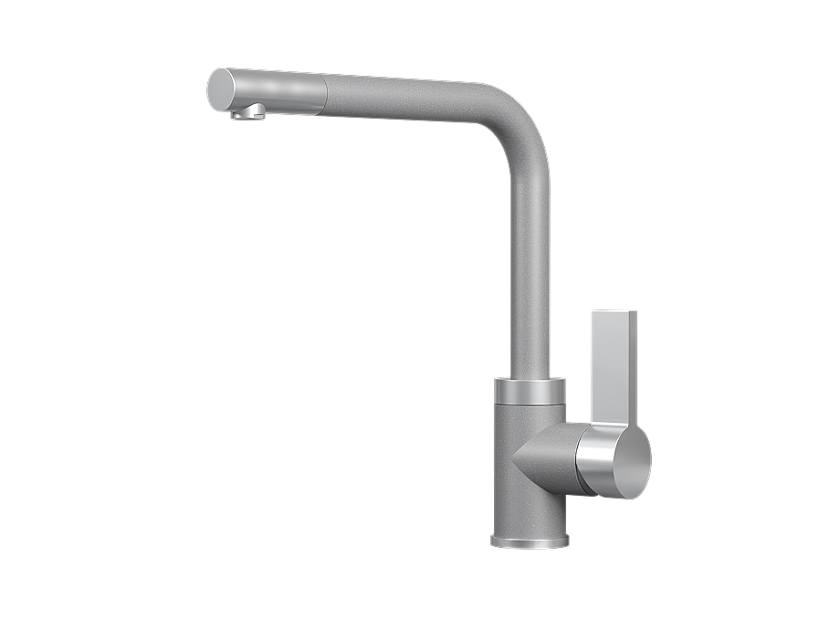 Кухонный смеситель GRANULA 5504, АЛЮМИНИУМ