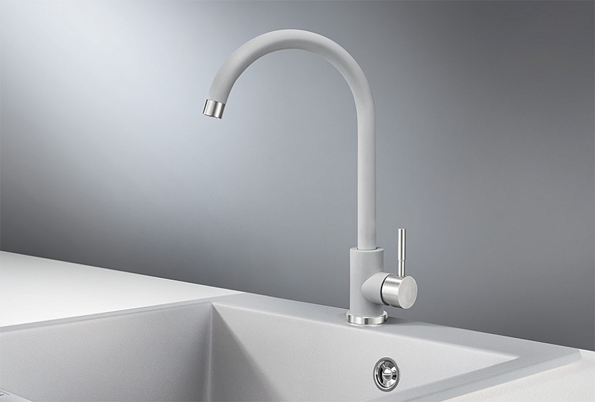 Кухонный смеситель GRANULA Standart ST-4031, АЛЮМИНИУМ