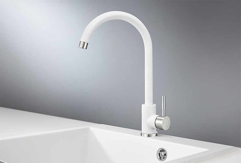 Кухонный смеситель GRANULA Standart ST-4031, БЕЛЫЙ