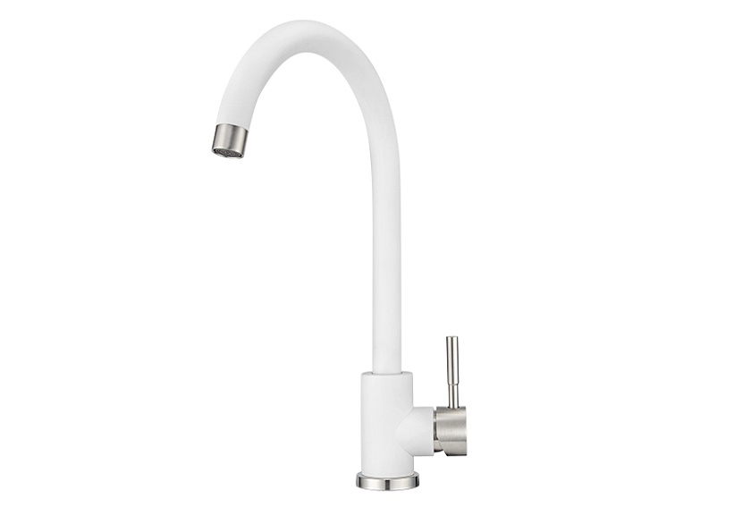 Кухонный смеситель GRANULA Standart ST-4031, БЕЛЫЙ
