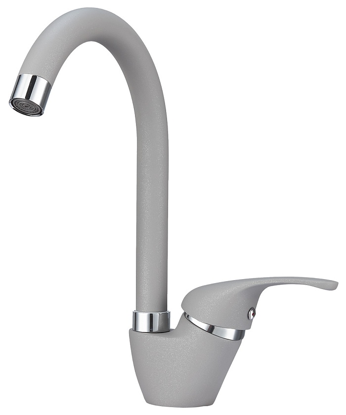 Кухонный смеситель GRANULA 1024, АЛЮМИНИУМ