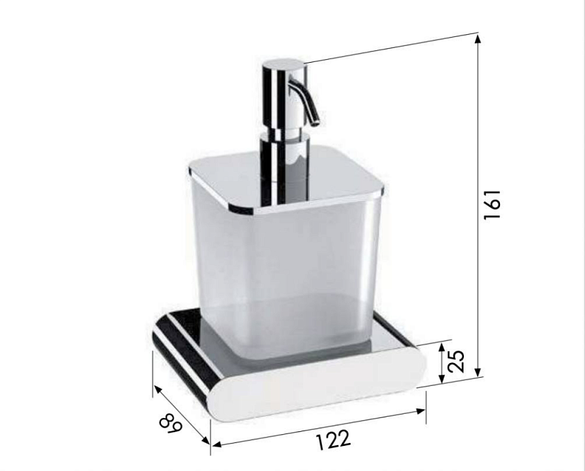 Дозатор Remer Lounge LN13BO белый матовый