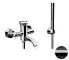 Смеситель для ванны Remer Rubinetterie Element, черный брашированный хром, ET02CFP