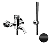 Смеситель для ванны Remer Rubinetterie Element, черный матовый, ET02NO