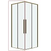 Душевая дверь Grossman Galaxy раздвижная, 90см, 1/2.K33.01.90.32.00
