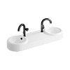 Раковина подвесная Vitra Liquid 7313B403-0001, белый
