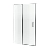 Душевая дверь со стенкой EXCELLENT Mazo 195x120, хром, KAEX.3025.1S.1200.LP + KAEX.3025.1D.0650.LP